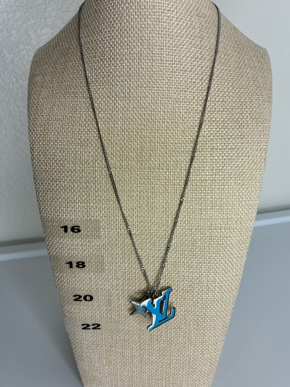 Vintage Turquoise Pendant Necklace with Star and Turtle Charms